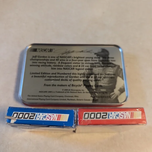 Vintage NASCAR Jeff Gordon Playing Cards - Picture 3 of 3